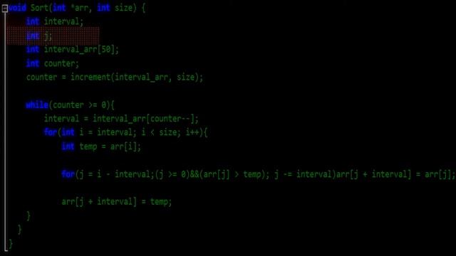 Сортировка Шелла\Shell sort C\С++ смотреть онлайн