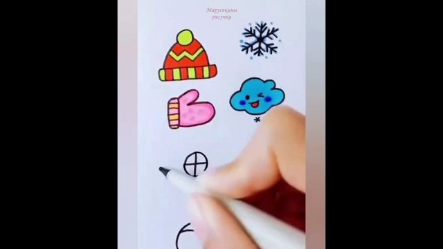 Зимние рисунки из цифр #shorts смотреть онлайн