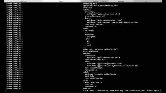 audit2rbac demo смотреть онлайн