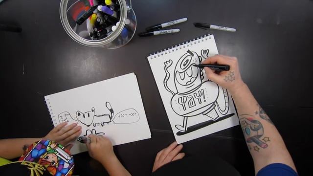 How to Draw Farting Foxes and One-Eyed Monsters- Father & Sonday E001 смотреть онлайн