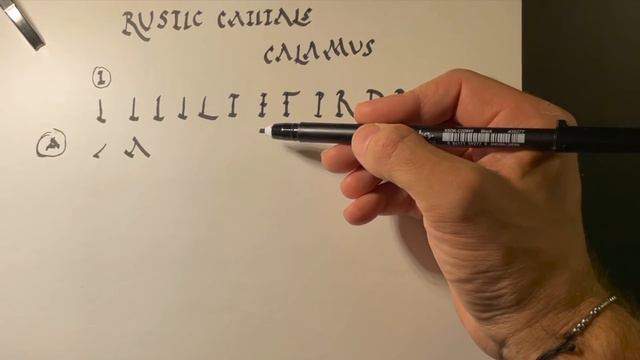 How to write like an Ancient Roman: Rustic Capitals 🖌 смотреть онлайн