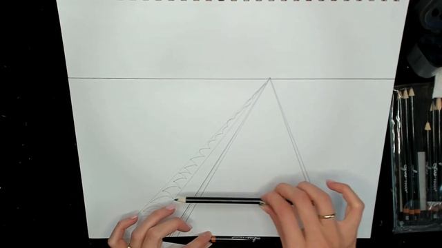 ART on MONDAYS - Lesson 20, 2021 - linear perspective - railway in the forest 1 смотреть онлайн