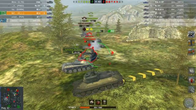 WoT Bkitz-фарм на Lowe ис6-ис5 смотреть онлайн