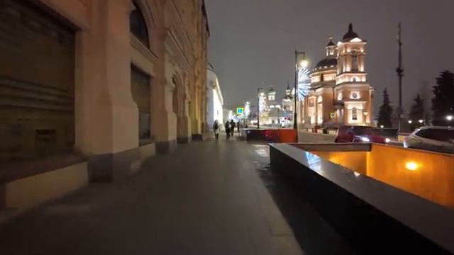 Moscow walk. A long walk through the evening city. смотреть онлайн