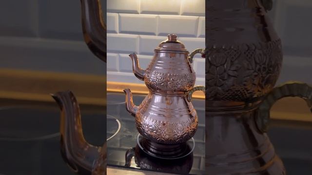 Комплект 2 чайника с деревянной ручкой (чайданлык) 1800/800 мл с деревянной ручкой смотреть онлайн