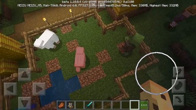 Обзор в Майнкрафт #1 Minecraft PE Новая версия 1.10.0.4 Новые Текстуры Жители Предметы смотреть онлайн