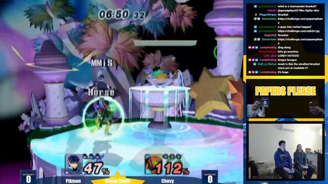 Chevy (Samus) vs Pikmon (Ike) Papers Please Grand Finals [Project M] [P+] смотреть онлайн