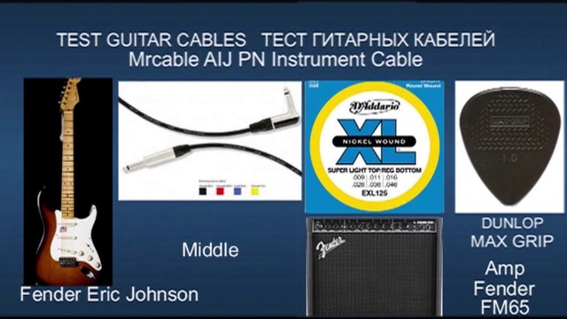 TEST Guitar Cables. Lava VOVOX Fender Mrcable.Guitar Fender Eric Johnson. amp Fender FM65 смотреть онлайн