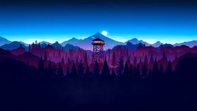 Firewatch Purple Night Wallpaper Engine смотреть онлайн