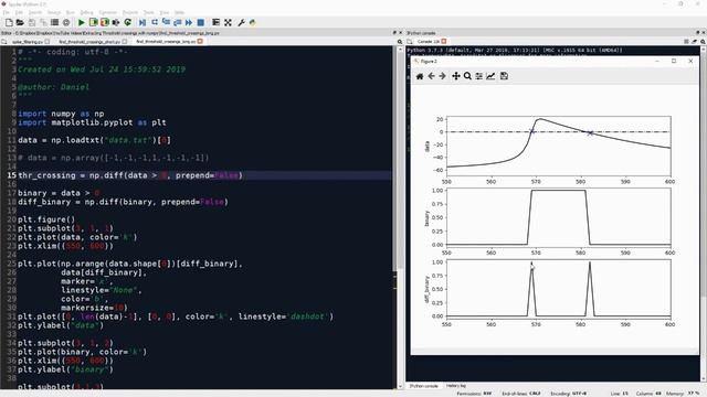 Threshold Detection with NumPy смотреть онлайн