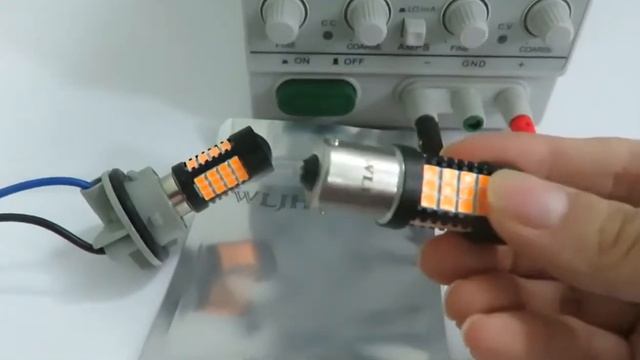 BAU15S 7507 PY21W1156PY LED Bulb Car Turn Signal Blinker Light Indicator Lights Amber смотреть онлайн