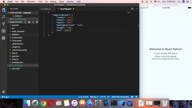 React Native with TypeScript in 2 minutes смотреть онлайн