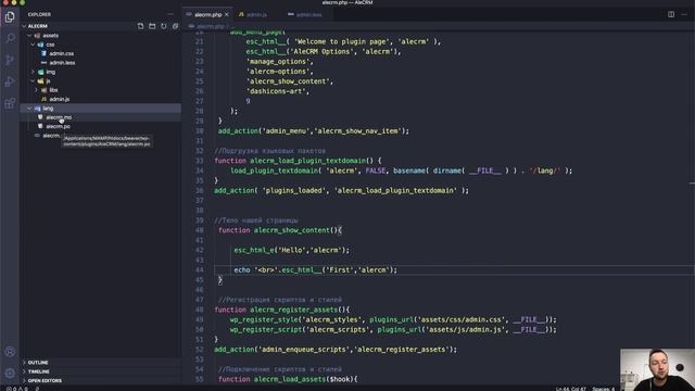 Как сделать плагин многоязычным на WordPress? Урок 3 смотреть онлайн