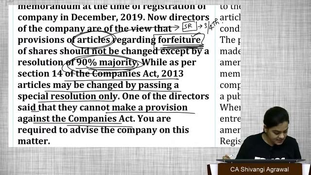 CA Inter Company Laws | Important Questions Discussion | CA Shivangi Agrawal смотреть онлайн