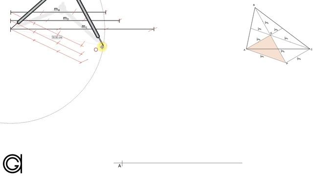 Triángulo dadas sus tres medianas смотреть онлайн