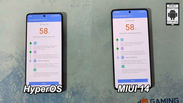 HyperOS Vs MIUI 14 Test Antutu Benchmark V10 POCO F5/ Redmi Note 12 Turbo