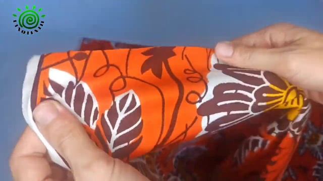 Африканский хлопок Uniwax (Vlisco Group). Ткань с восковым принтом из Кот-д’Ивуар Orange
