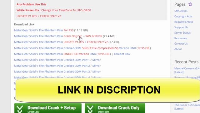 How to Fix Metal gear solid V Phantom Pain No audio or sound смотреть онлайн
