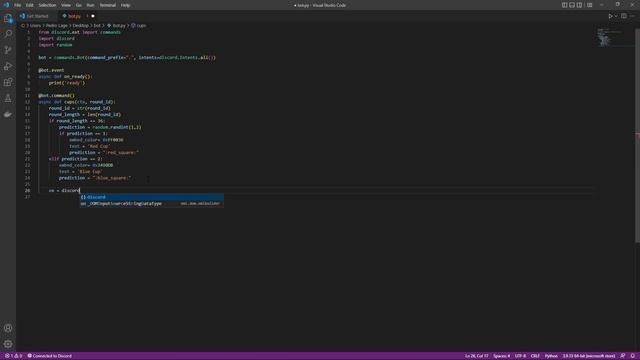 How to make a bloxflip Cups Predictor discord bot | Discord.py смотреть онлайн