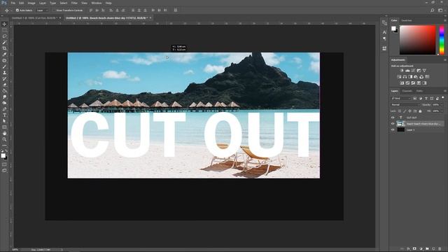 Photoshop: CUT OUT Text Effect (Tutorial) смотреть онлайн