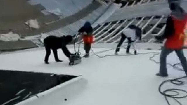 TPO (Thermoplastic Polyolefin) Roofing system installation project in Indonesia смотреть онлайн