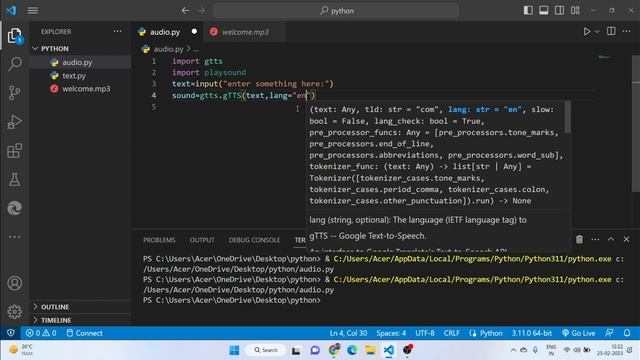 convert text to speech using python|| build a text to voice converter смотреть онлайн