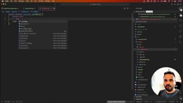 Twitter Clone with NextJS + React +Tailwind - Part1
