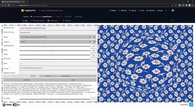 Stable Diffusion Seamless Texture Generator