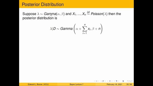 Bayesian Statistics - Posterior Distribution for the Poisson Experiment. смотреть онлайн