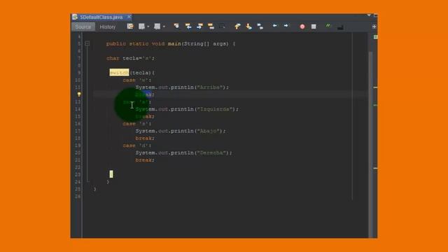 SWITCH CON DEFAULT EN JAVA смотреть онлайн
