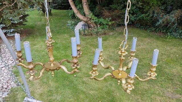 Винтажные Люстры на 5 рожков, 80-е гг. ХХ века, Европа. смотреть онлайн