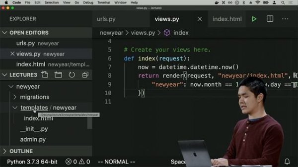 Django Lecture 3 CS50's Web Programming with Python and JavaScript | Harvard |