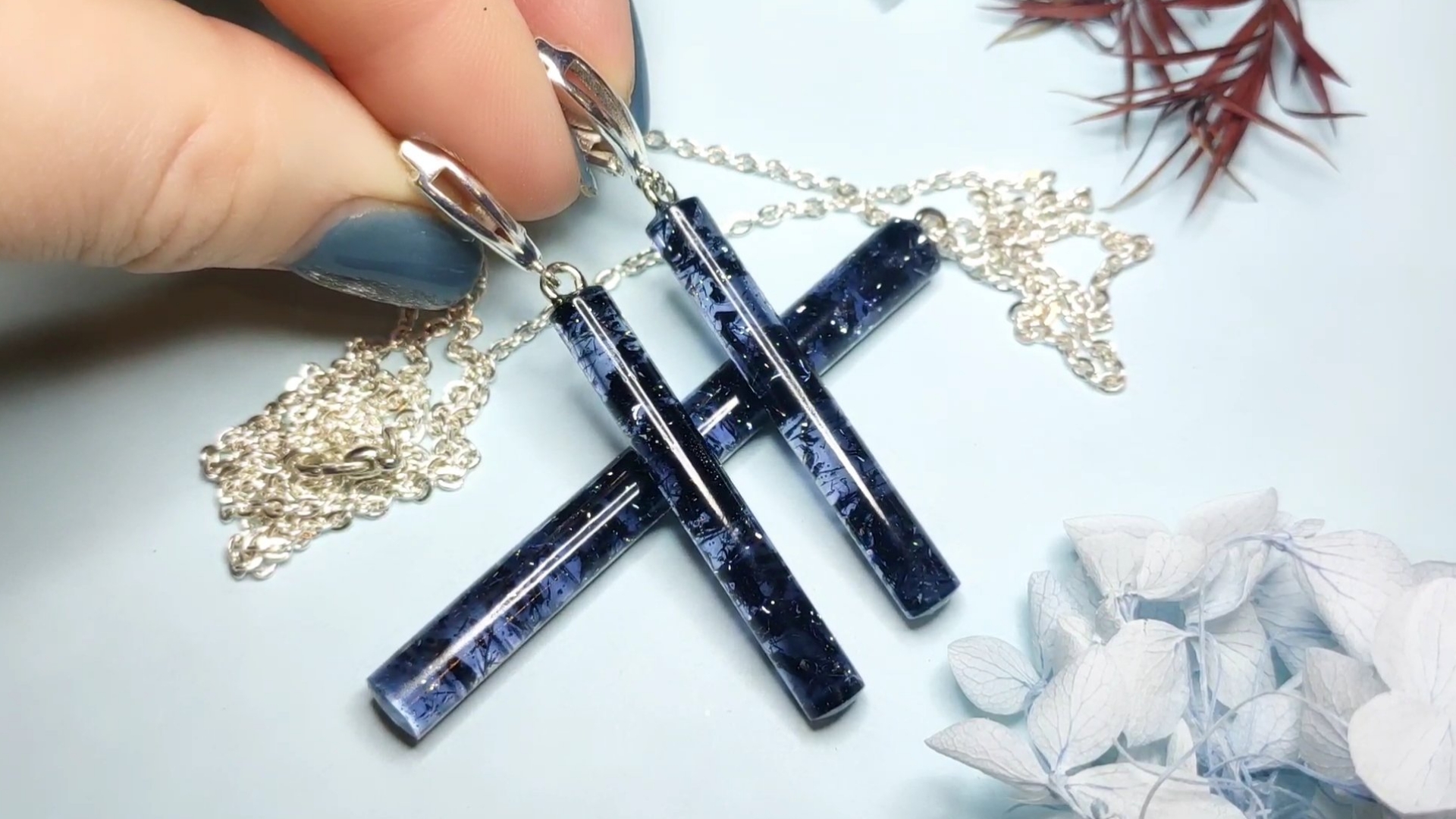 СОЗДАЕМ Кулон и Серьги ручной работы . Украшения Бижутерия из эпоксидной смолы своими руками Красиво смотреть онлайн