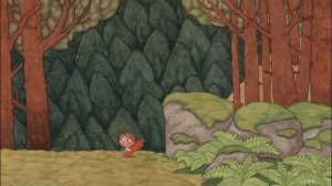 лиса украла девочку Илья и  Добрыня бежать на помощь