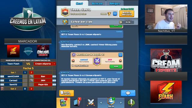 ¡TEAM FLASH VS CREAM ESPORTS! | LIGA ARGENTINA | FECHA 5 | CLASH ROYALE смотреть онлайн