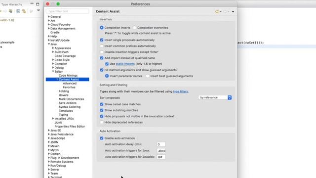 Eclipse: Java Content Assist & auto activation triggers | Advent calendar for developers смотреть онлайн