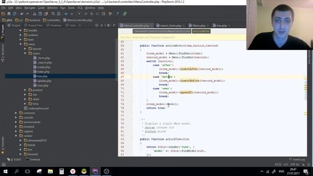 Yii2: Nested sets строим дерево с drag&drop. Видео 23.2 смотреть онлайн