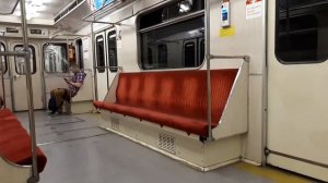 Варшавский метрополитен. Поездка на поезде 81-717.3/714.3 "Номерной". Перегон Kabaty-Natolin.