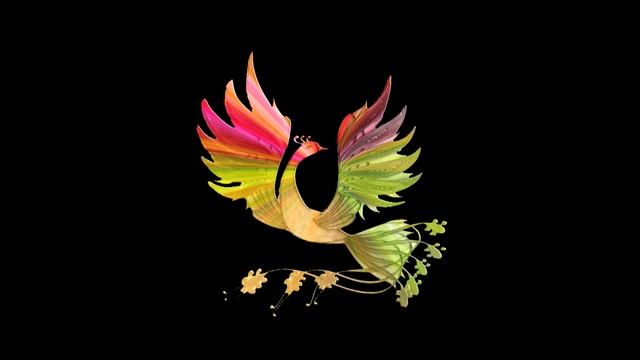 ПТИЦА СЧАСТЬЯ Футаж-подложка смотреть онлайн