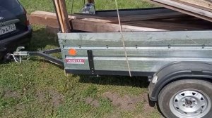 Перевозка длинных досок в прицепе
