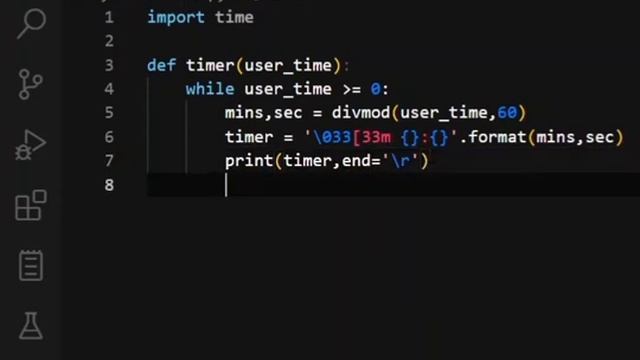 Как сделать таймер на python? смотреть онлайн