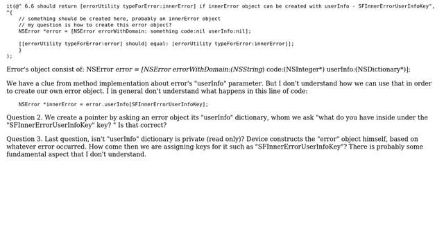 How to construct an Error object. iOS? смотреть онлайн