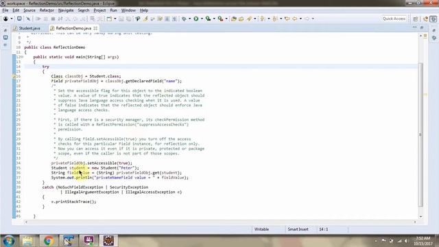 How to access the attribute using Java Reflection? | Reflection in java смотреть онлайн