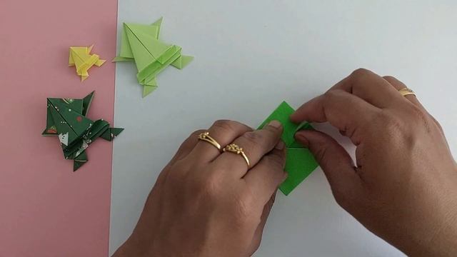 How to make an Easy Origami Jumping Frog #37 #easy #origami #jumping #frog смотреть онлайн