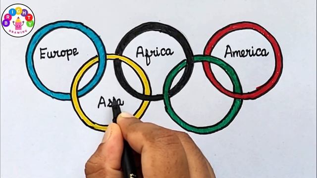 Easy Olympic Day Drawing | Olympic Day poster | International Olympic Day Drawing Ideas смотреть онлайн