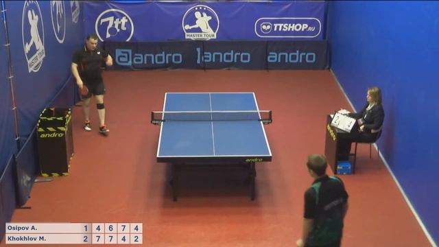 Настольный теннис матч 180320 7 Осипов Александр Хохлов Михаил смотреть онлайн