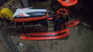 Детский снегоход(приставка к снегокату) своими руками