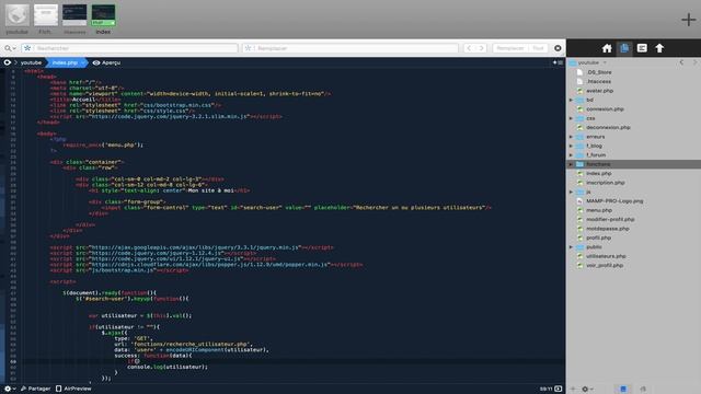 Barre de recherche PHP / AJAX #2 смотреть онлайн