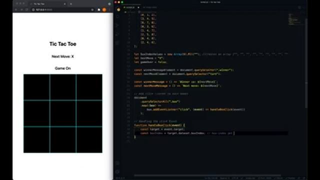 Tic Tac Toe with vanilla javascript смотреть онлайн