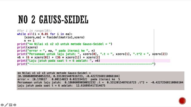 Pembahasan exercise no 2, 3, dan 4 jacobi dan gauss seidel смотреть онлайн